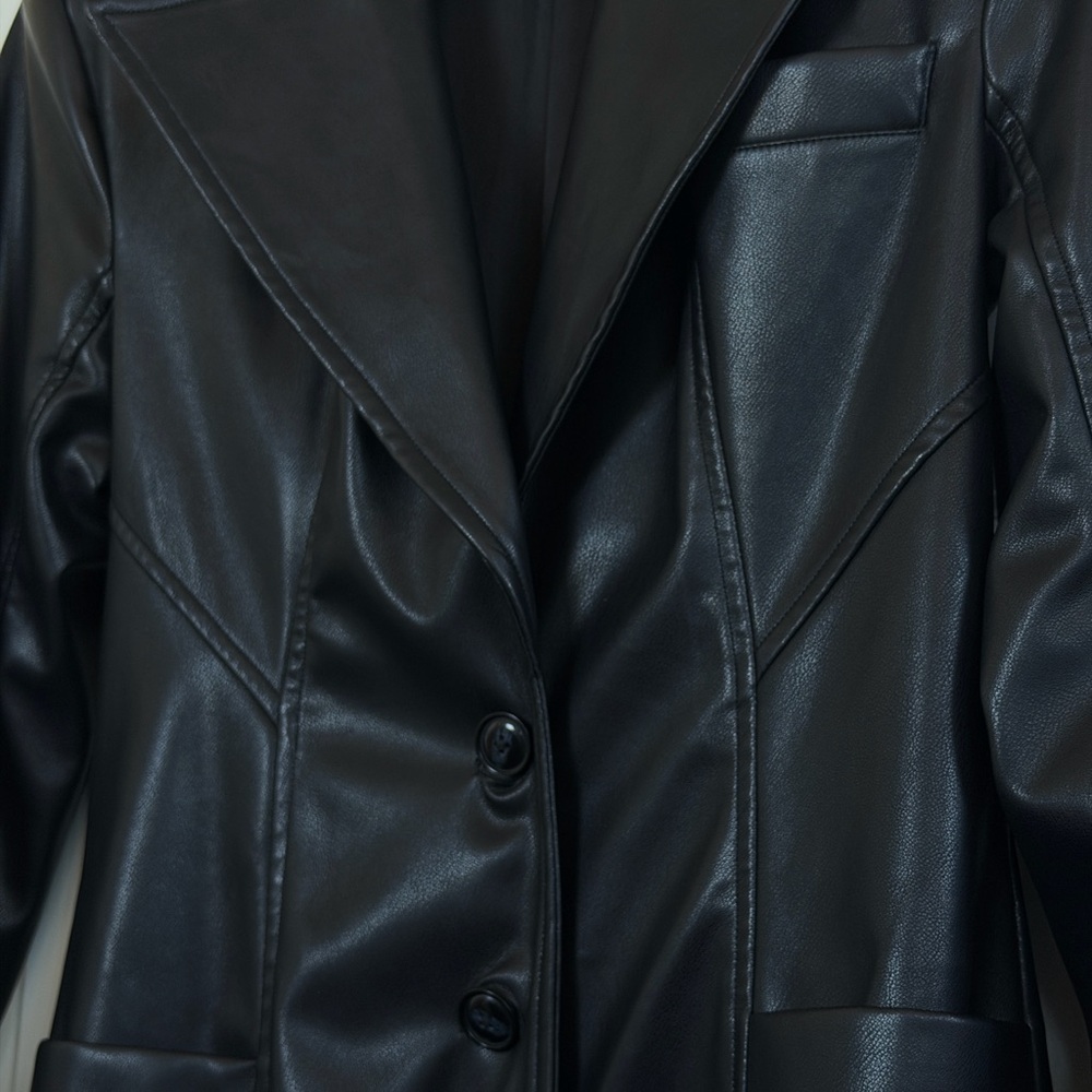 Camila Coelho Faux Leather Coat